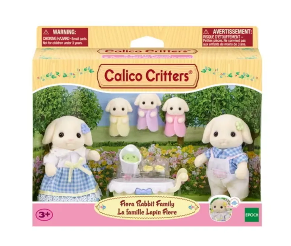Calico Critters Flora Rabbit Family