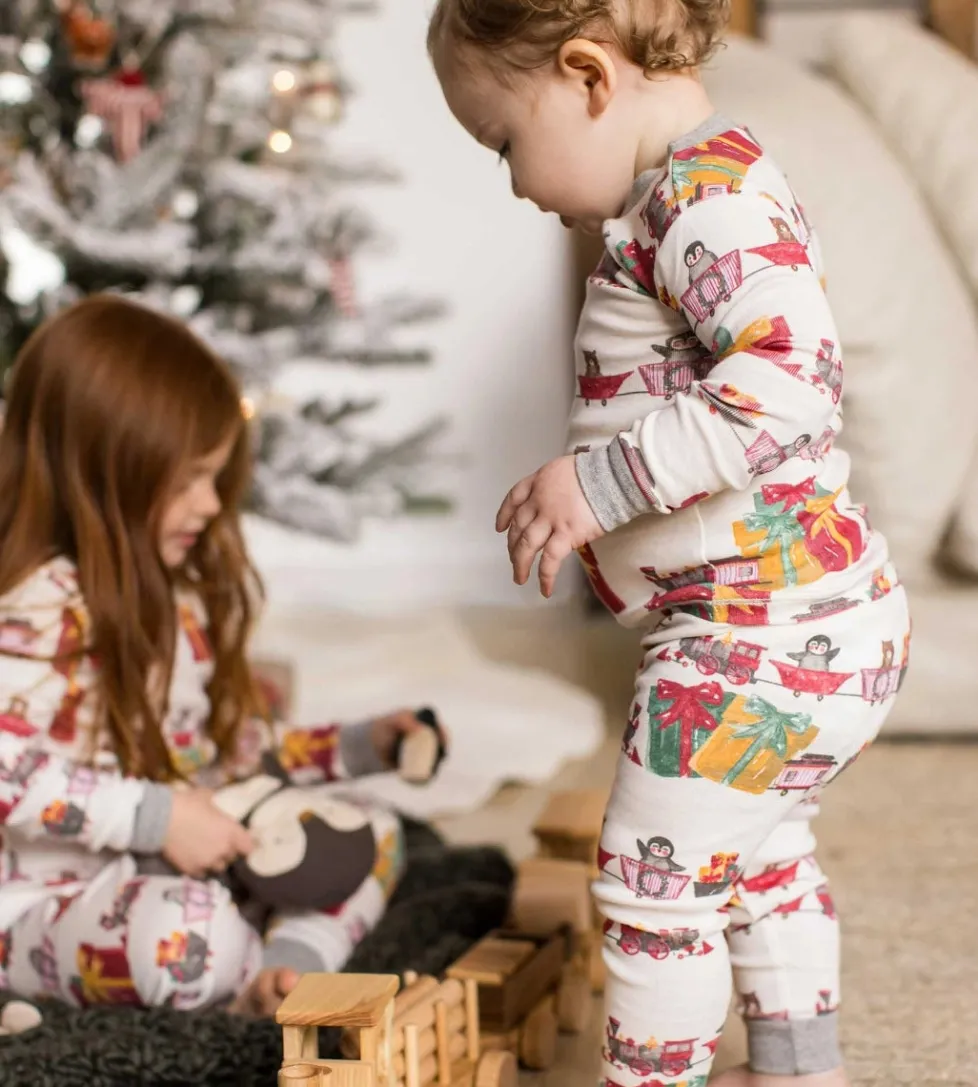 Burt's Bees Organic Two-Piece Pajamas Holiday Toy Train