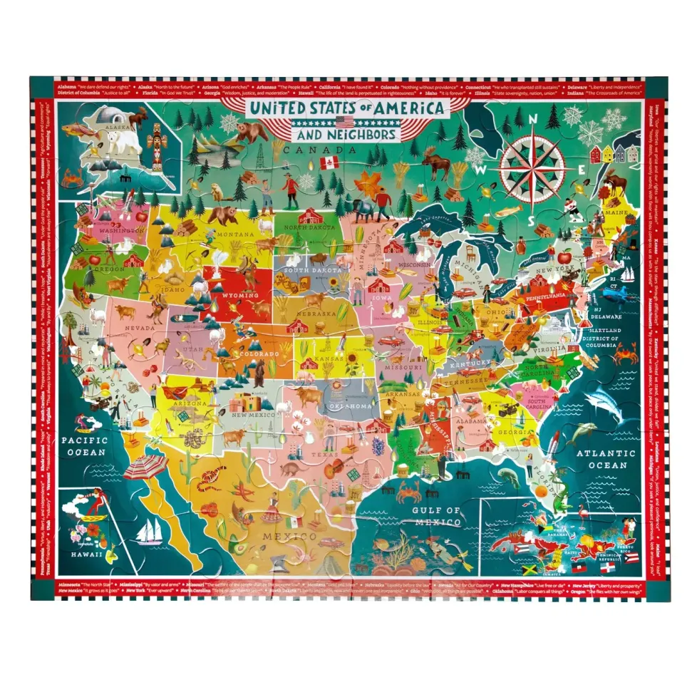 eeBoo 48 Piece Giant Puzzle USA