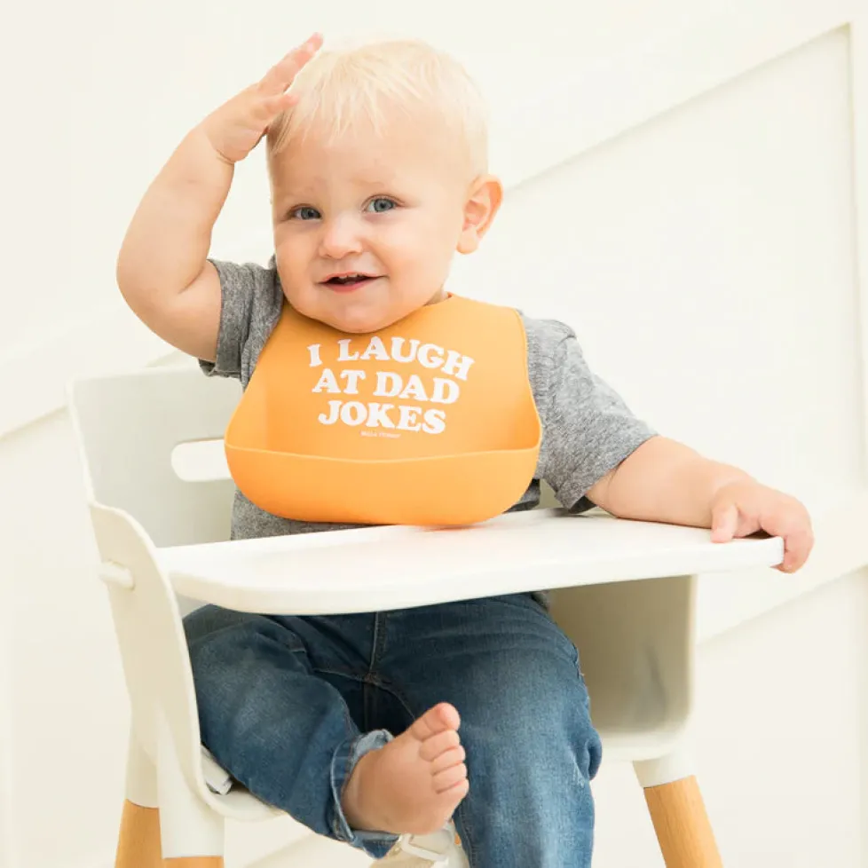 Bella Tunno Wonder Bib: I Laugh at Dad Jokes