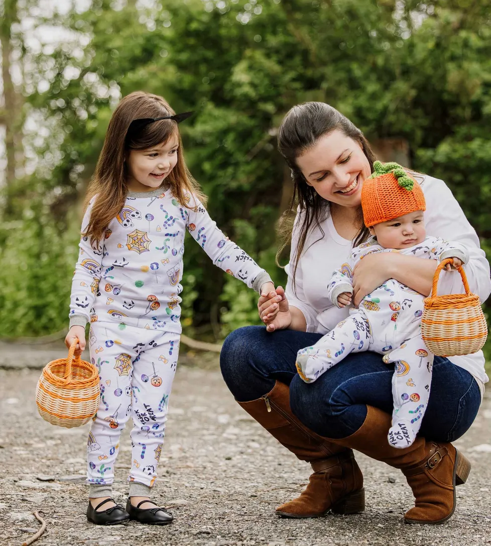 Burt's Bees Organic Baby One-Piece Footless Sleep & Play Halloween Treats