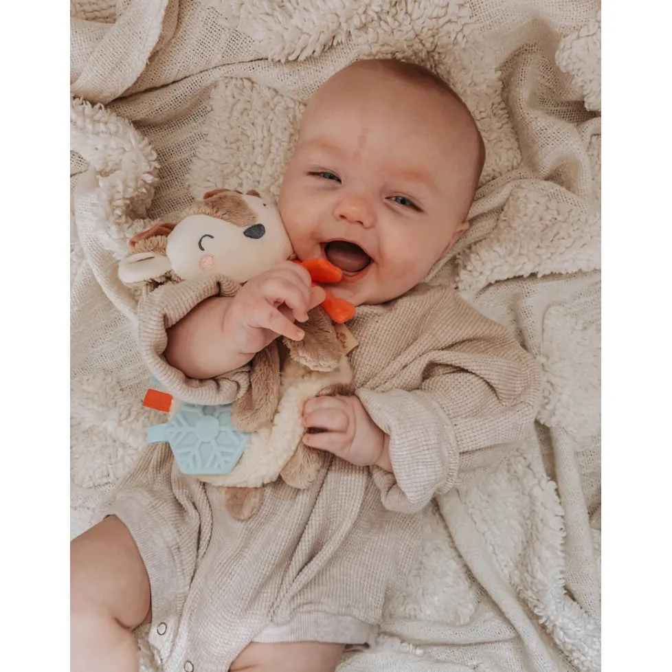 Itzy Ritzy Itzy Lovey™ Holiday Reindeer Plush + Teether Toy