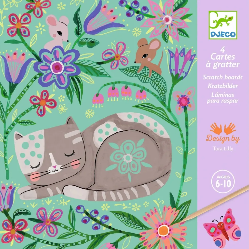 Djeco Scratch Cards Activity: Encounters
