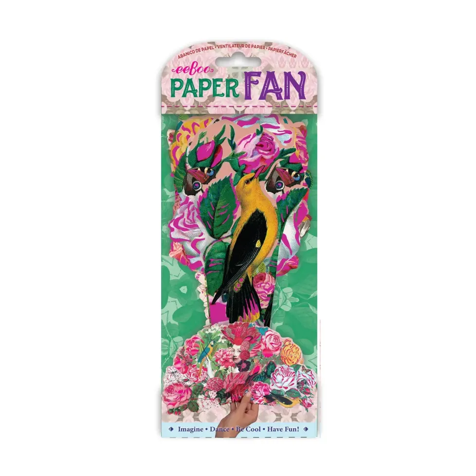 eeBoo Paper Fans: Sarah