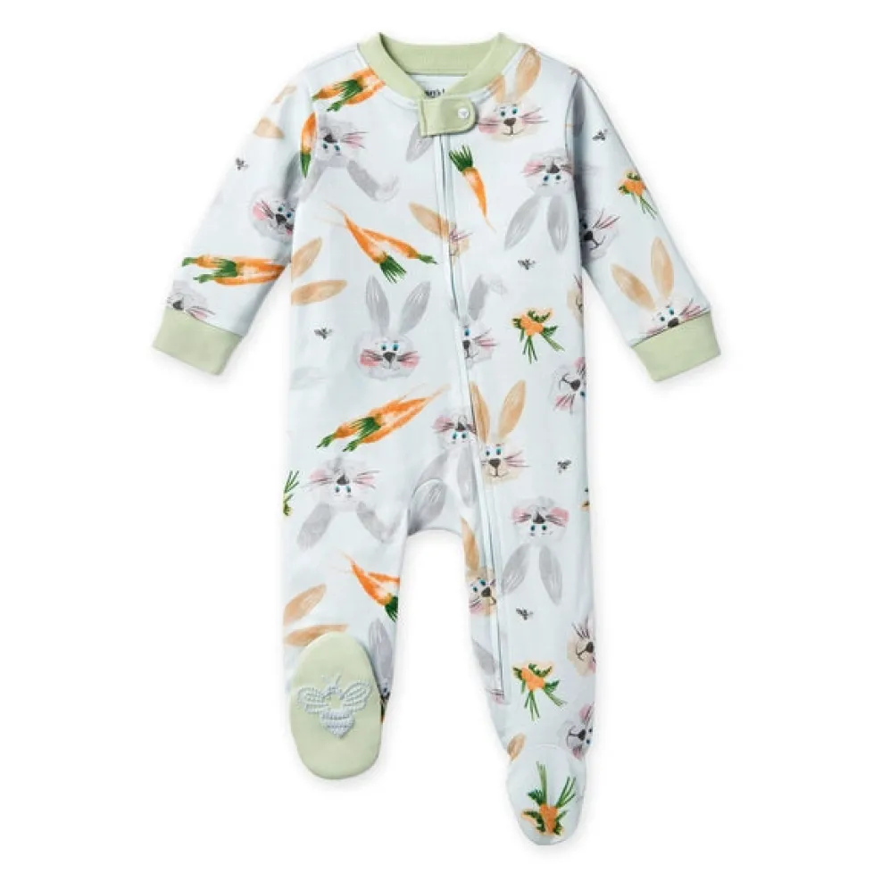 Burt's Bees Organic Baby One-Piece Sleep & Play Being a Bunny