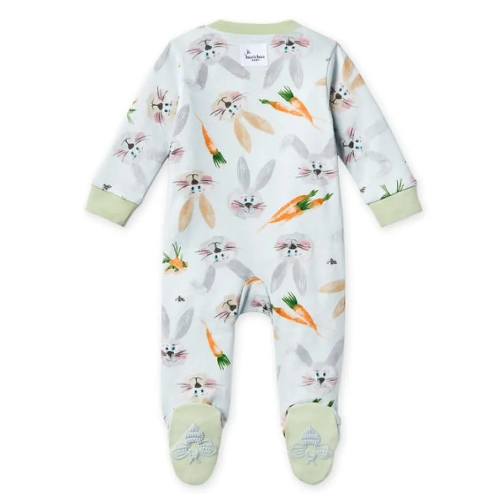 Burt's Bees Organic Baby One-Piece Sleep & Play Being a Bunny
