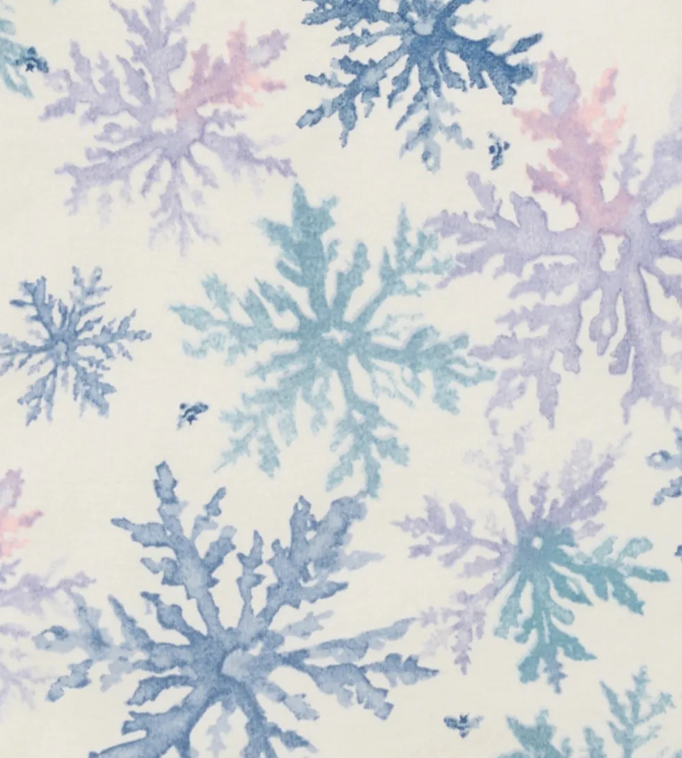 Burt's Bees Organic Baby One-Piece Sleeper Snowflake Flurries