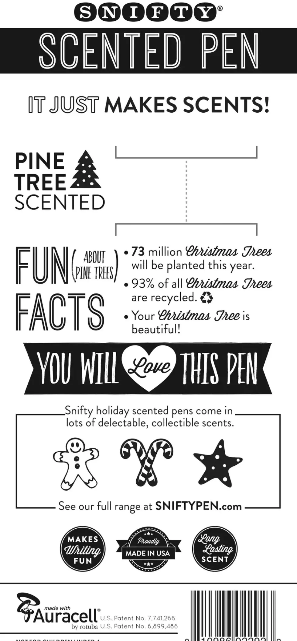 Snifty Pen Holiday Scented Pen: Christmas Tree