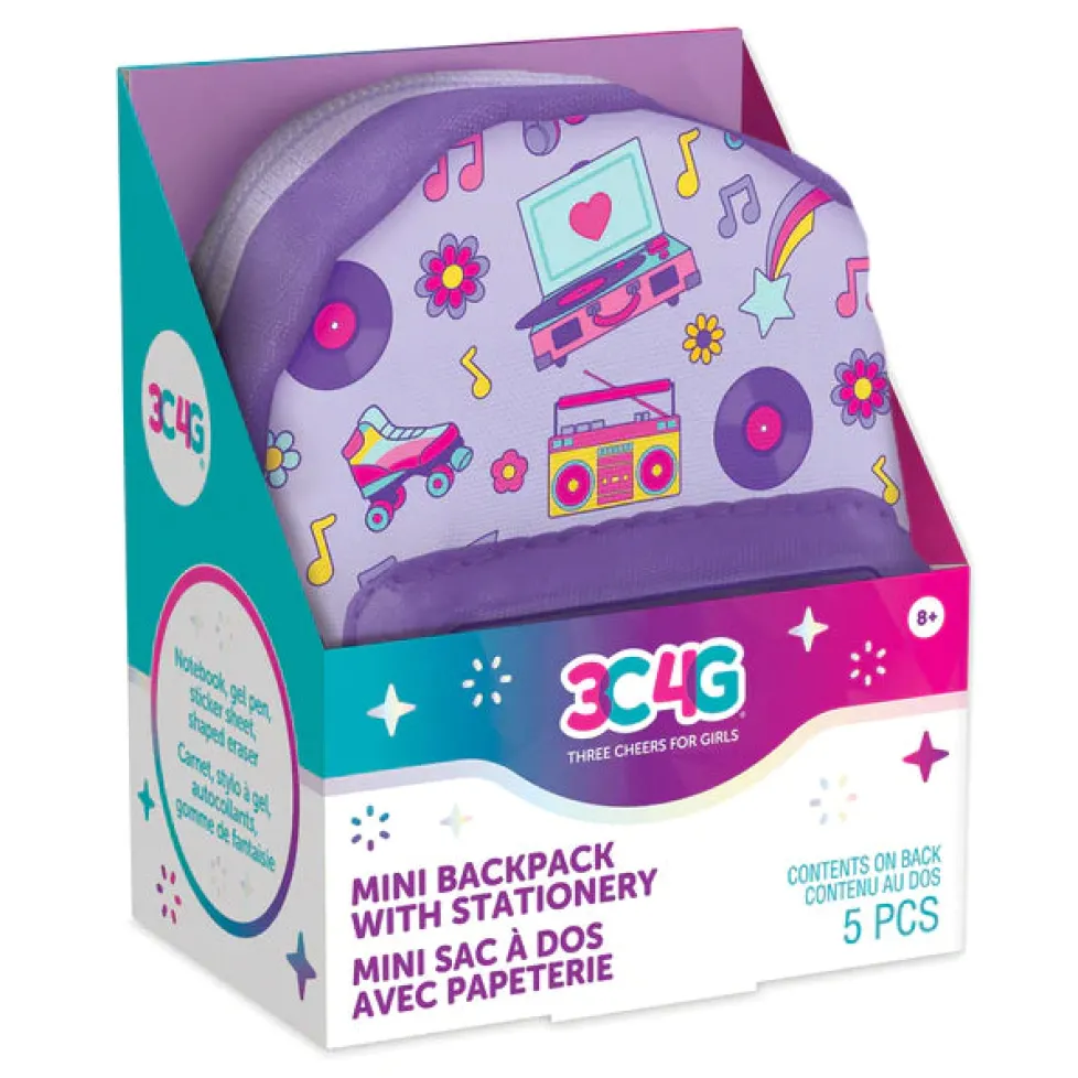 Make it Real: Retro Gamer Mini Backpack with Stationary Assorted