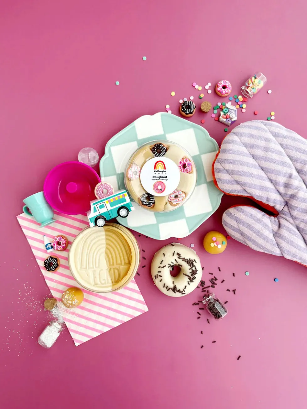 Earth Grown KidDough: Bagged Sensory Kit - Doughnut Shoppe