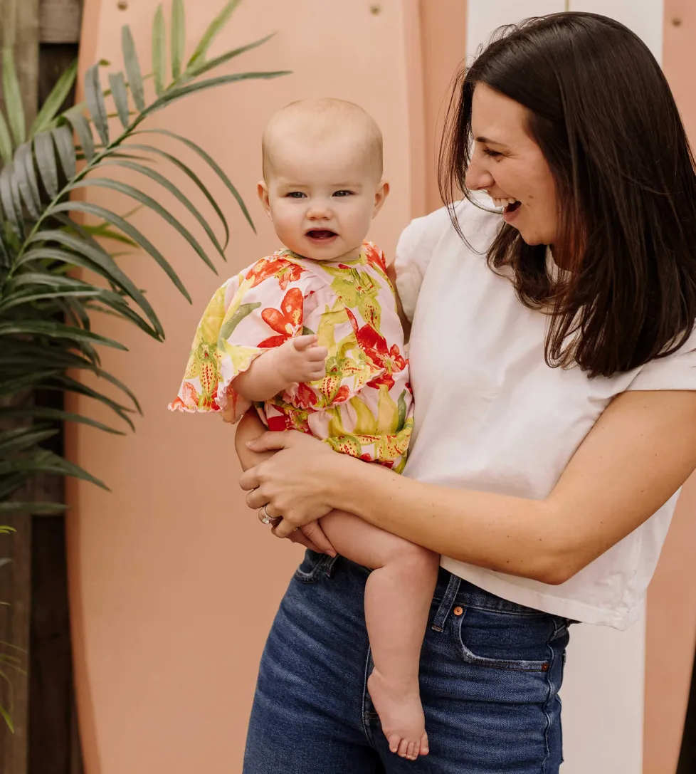 Burt's Bees Organic Baby Australian Blooms Bubble Bodysuit