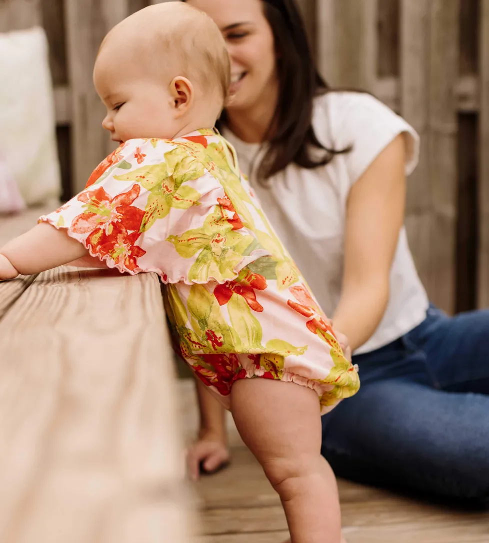 Burt's Bees Organic Baby Australian Blooms Bubble Bodysuit