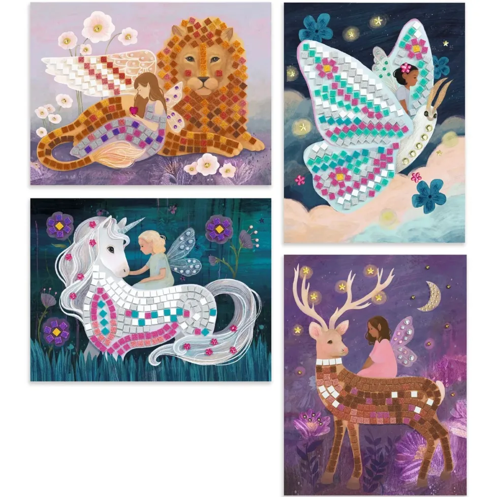 Djeco The Enchanted World Sticker & Jewel Mosaic