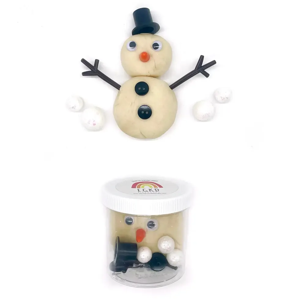 Earth Grown KidDough: Mini Dough-to-Go Snowfriend