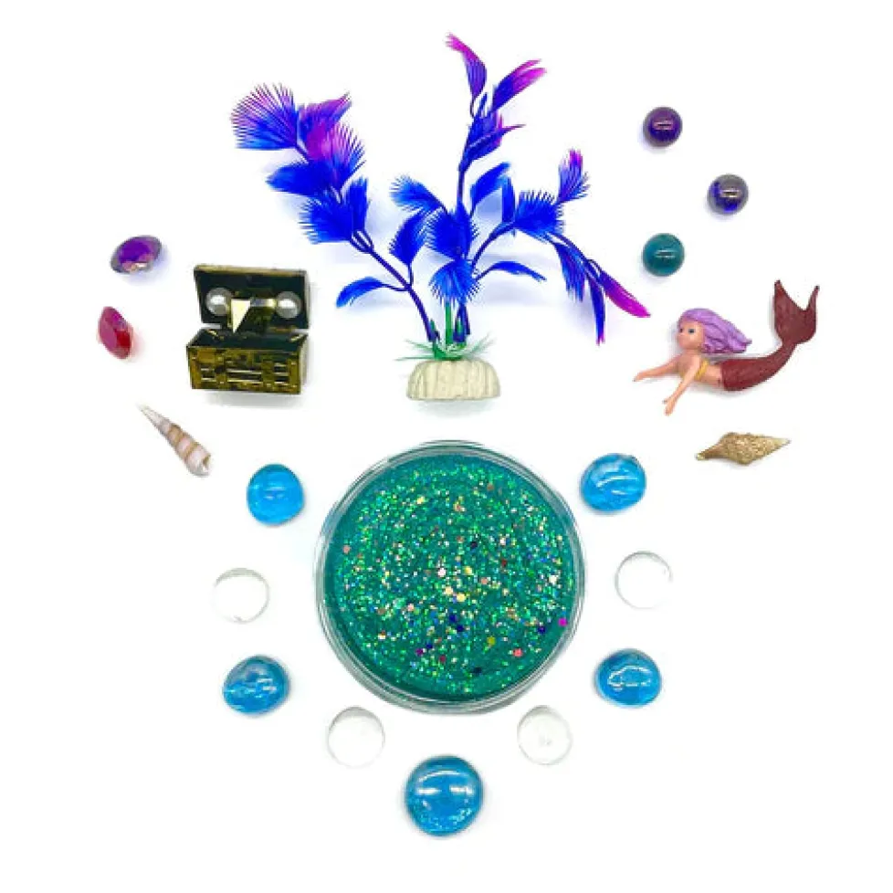 Earth Grown KidDough: Bagged Sensory Kit Mermaid