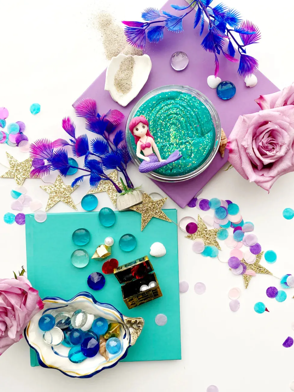Earth Grown KidDough: Bagged Sensory Kit Mermaid