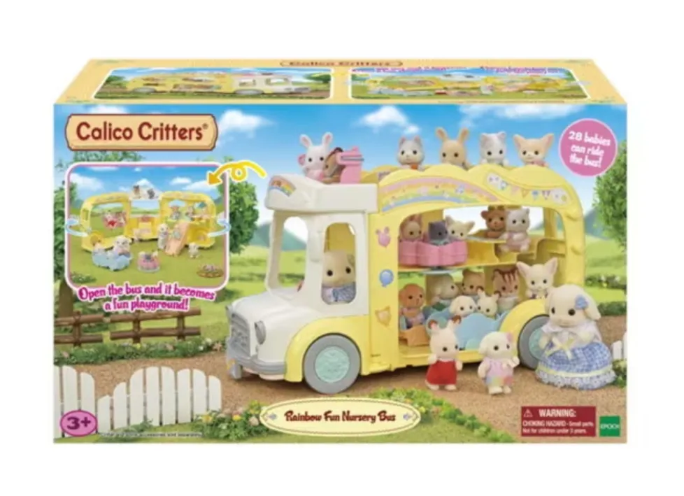 Calico Critters Rainbow Fun Nursery Bus