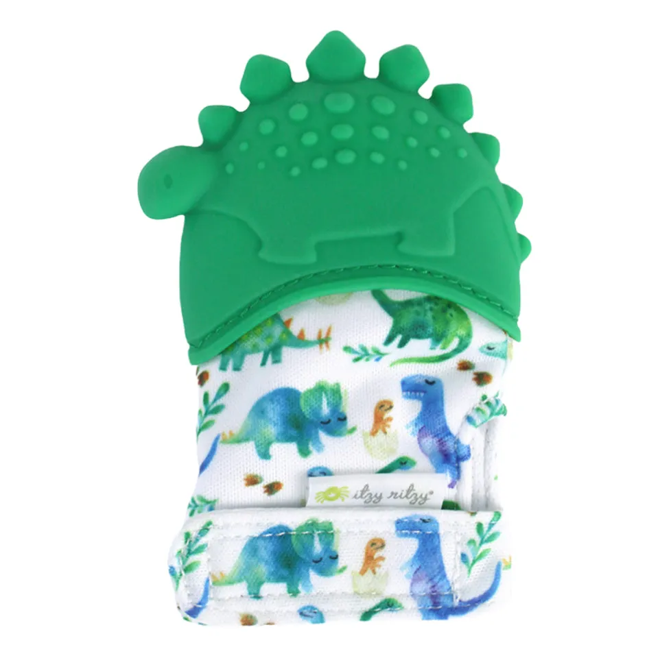 Itzy Ritzy Itzy Mitt™ Silicone Teething Mitt Dinosaur