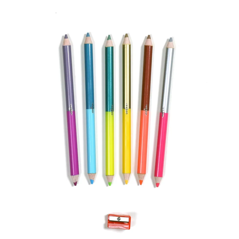 eeBoo Jumbo Double-Sided Color Pencils Dinosaurs