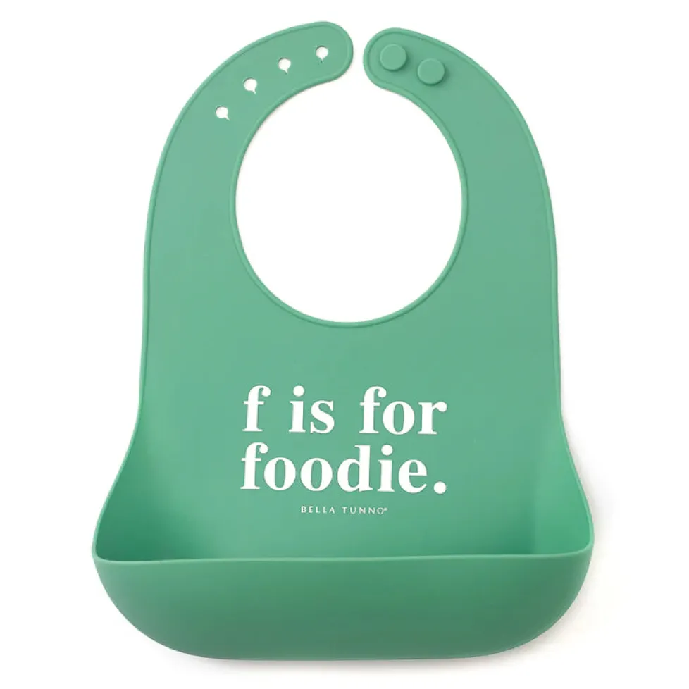 Bella Tunno Wonder Bib: F is for Foodie