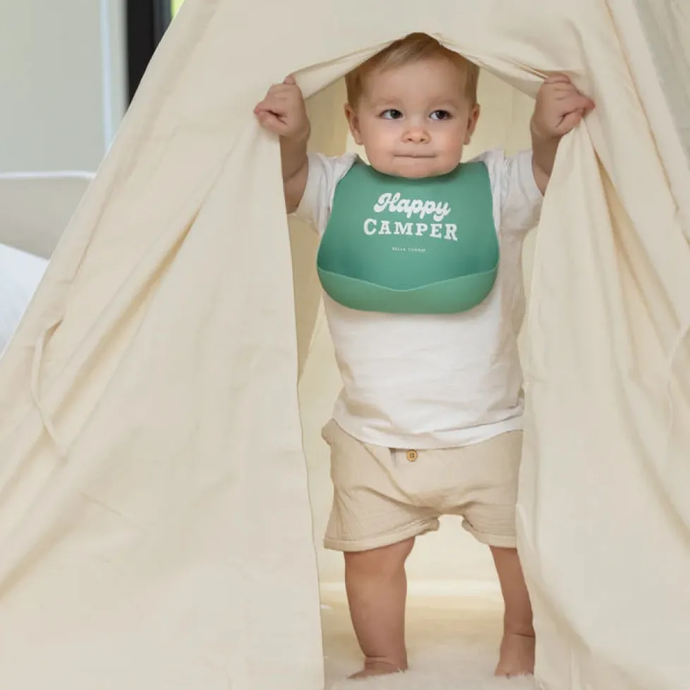 Bella Tunno Wonder Bib: Happy Camper