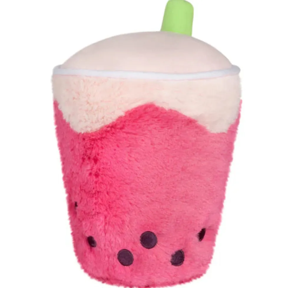 Squishable® Snackers Bubble Tea Strawberry 7"