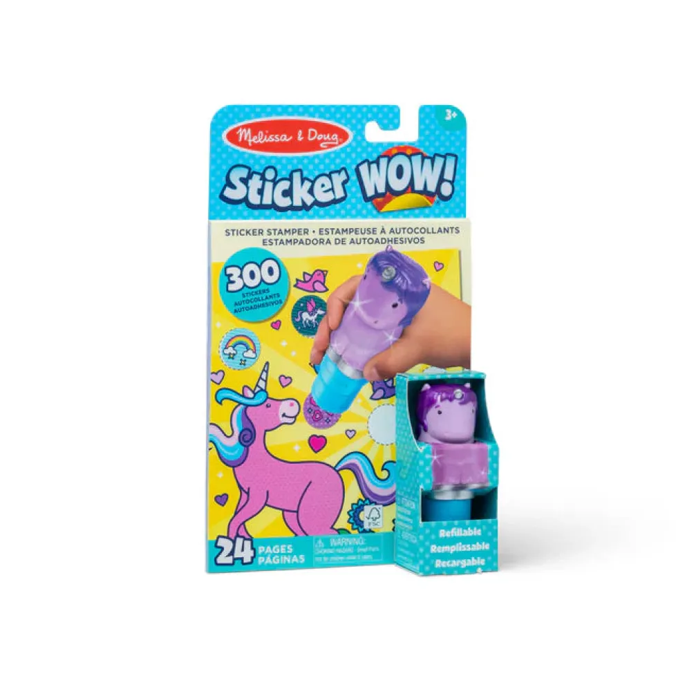 Melissa & Doug® Sticker WOW!® Activity Pad & Sticker Stamper - Purple Unicorn