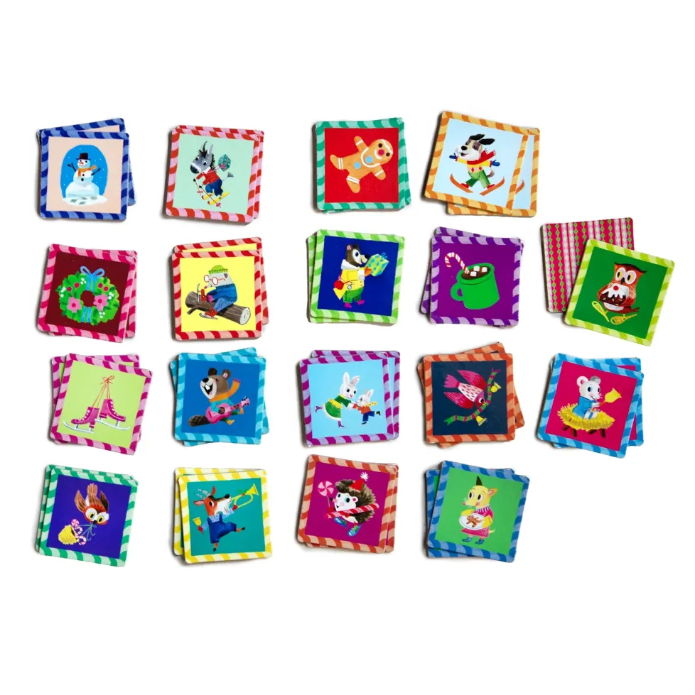 eeBoo Woodland Holiday Mini Matching