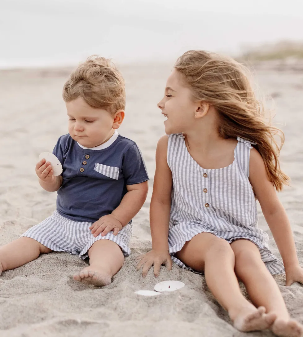 Burt's Bees Organic Seersucker Romper