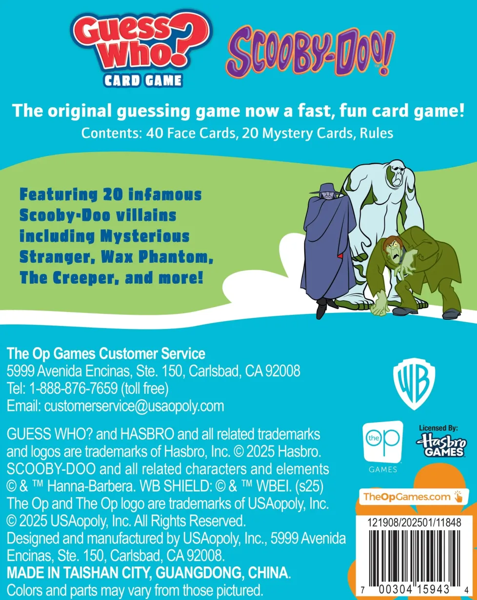 GUESS WHO?® Card Game: Scooby-Doo!