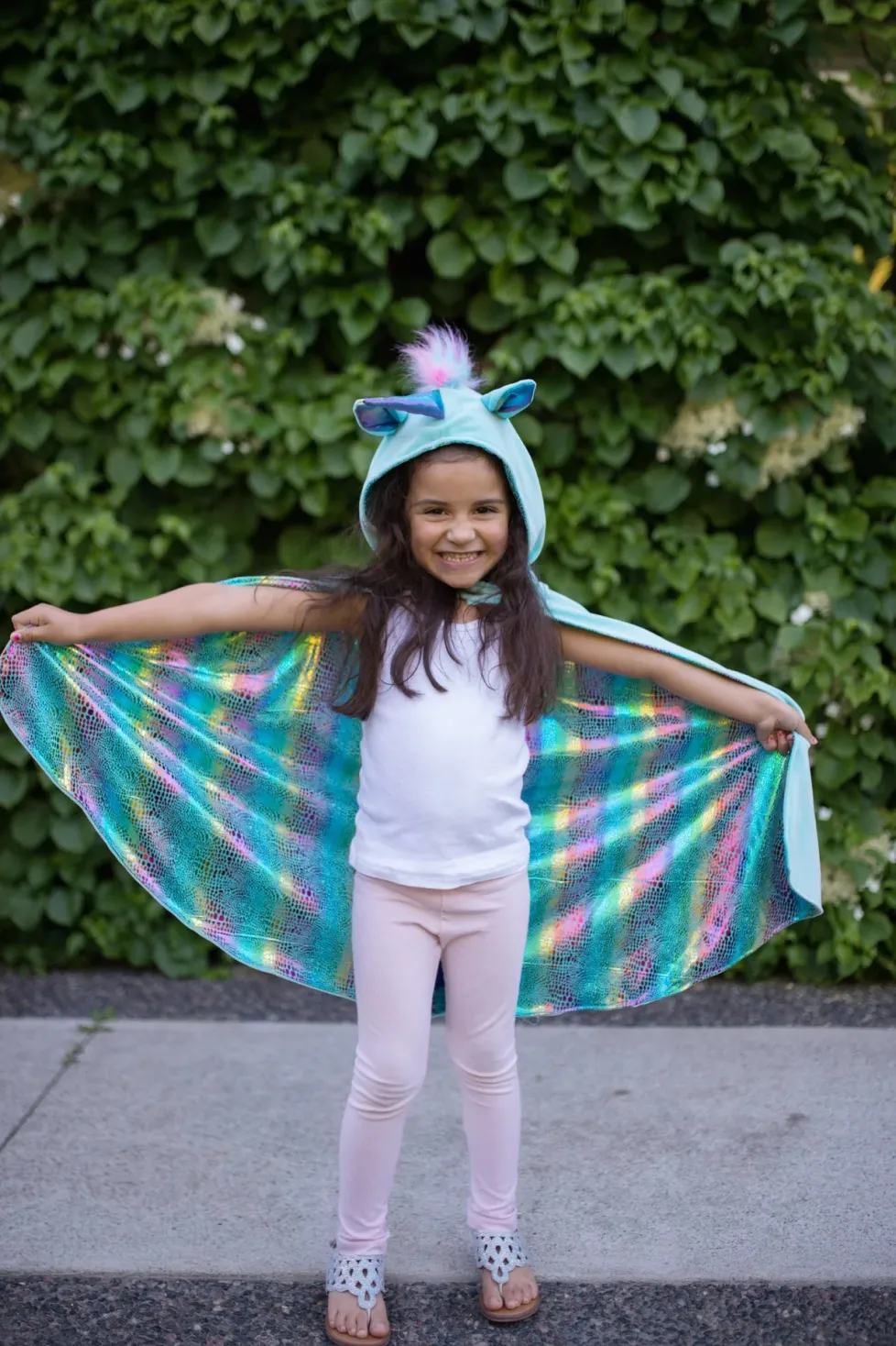 Great Pretenders Reversible Unicorn/Dragon Cape Size 5/6