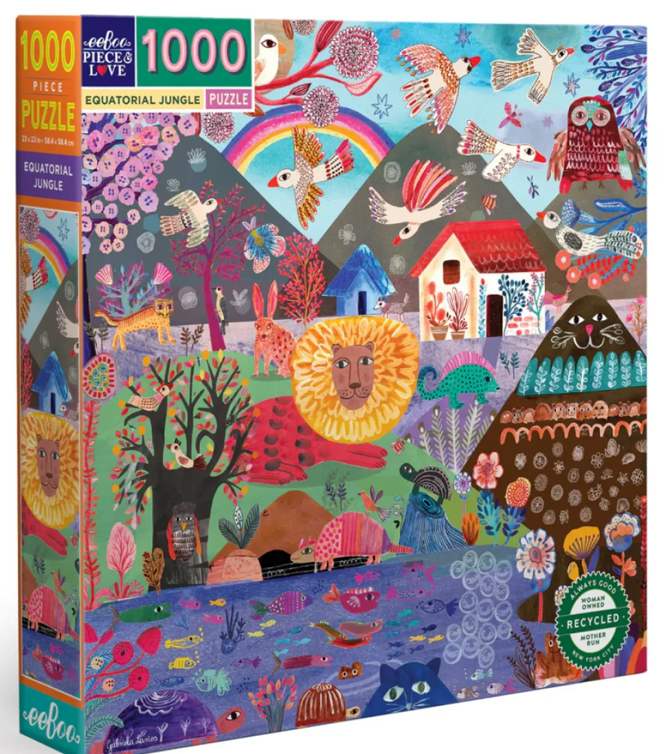 eeBoo 1000 Piece Puzzle Equatorial Jungle