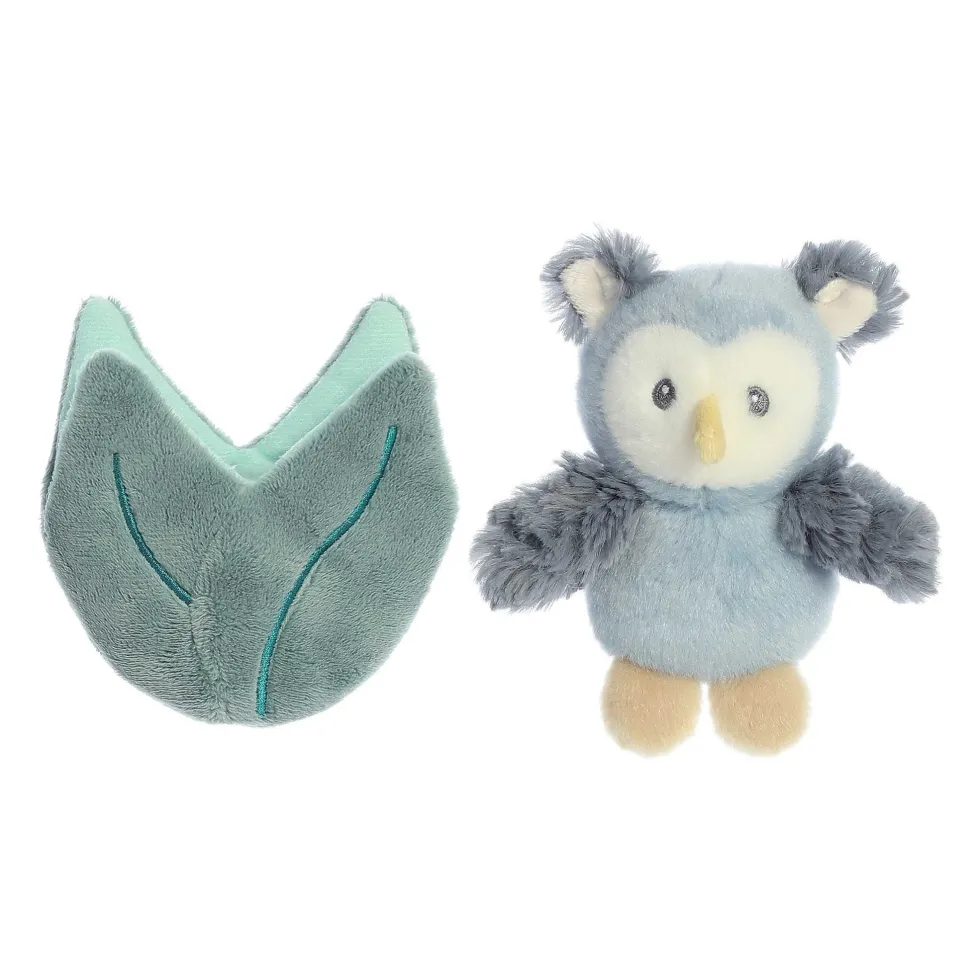 Ebba Pocket Peekers™ Rattle & Crinkle Toy Ollie Owl