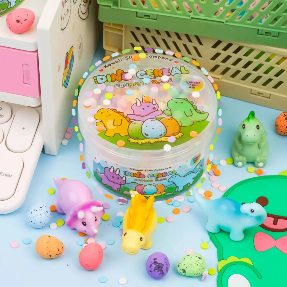 Kawaii Slime: Dino Cereal Crunchy Slime
