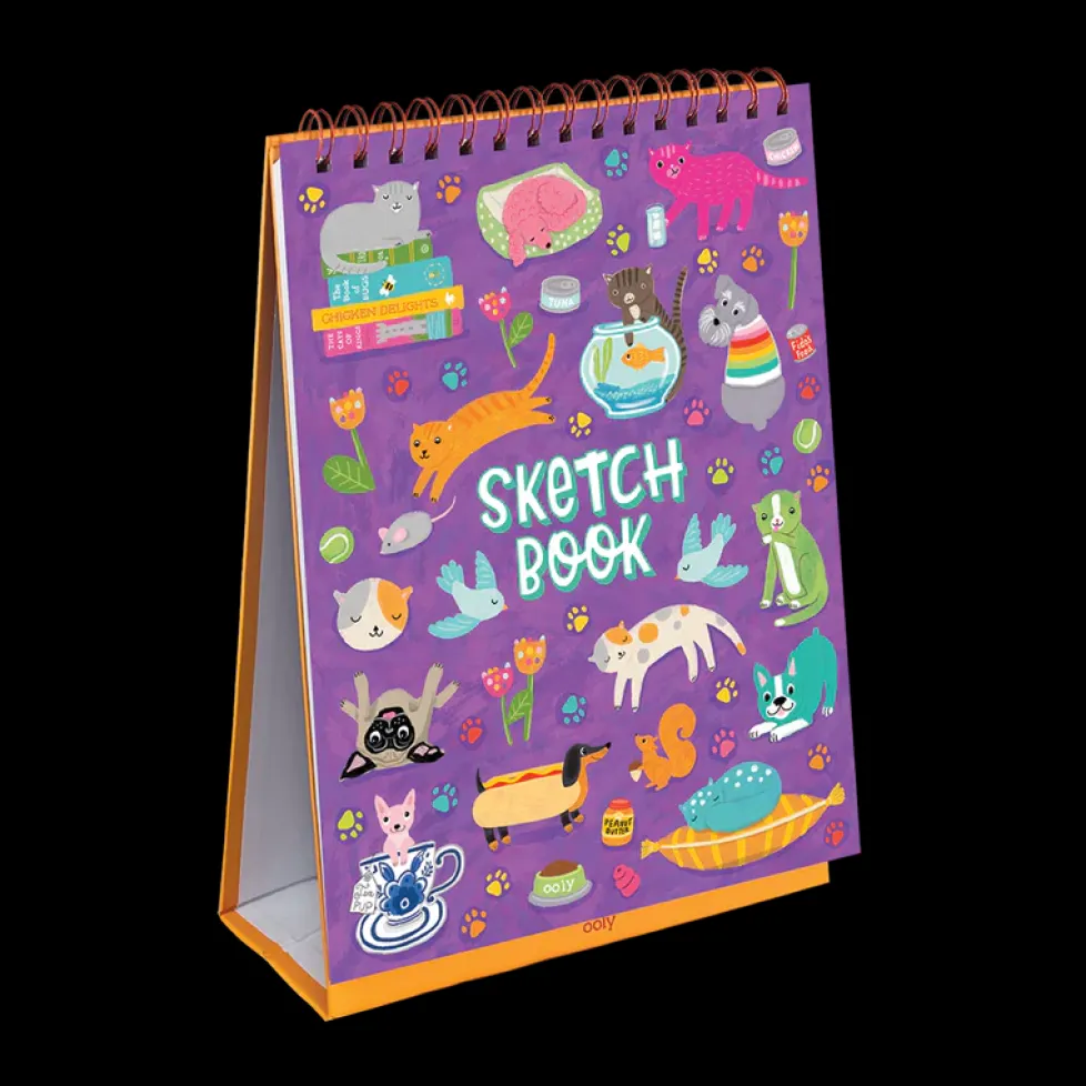 Ooly Sketch and Show Standing Sketchbook - Pets at Play