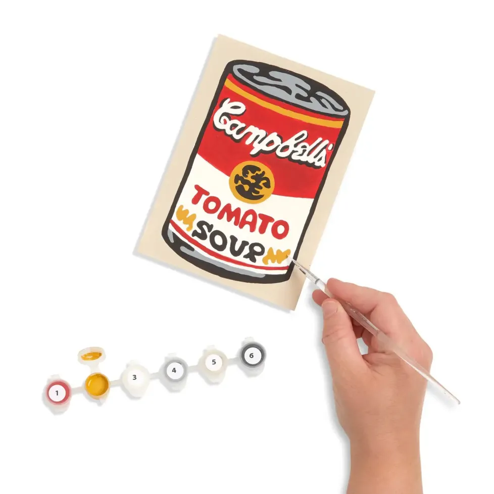Paint the Town By Number™ 5" x 7" - Warhol Tomato Soup Can