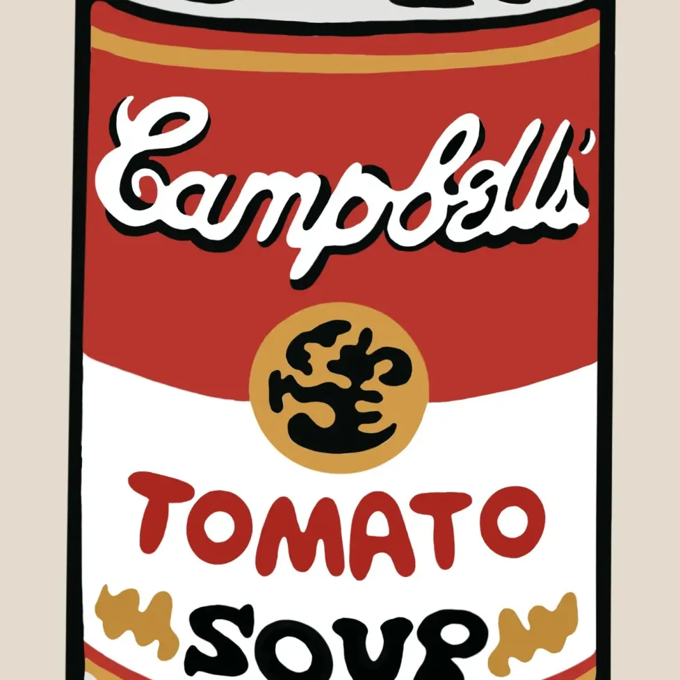 Paint the Town By Number™ 5" x 7" - Warhol Tomato Soup Can