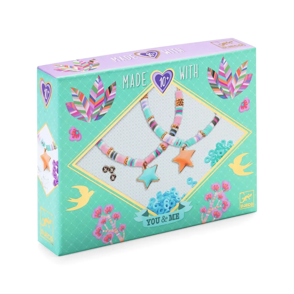 Djeco You & Me Jewelry Kit: Star Heishi Beads & Jewelry