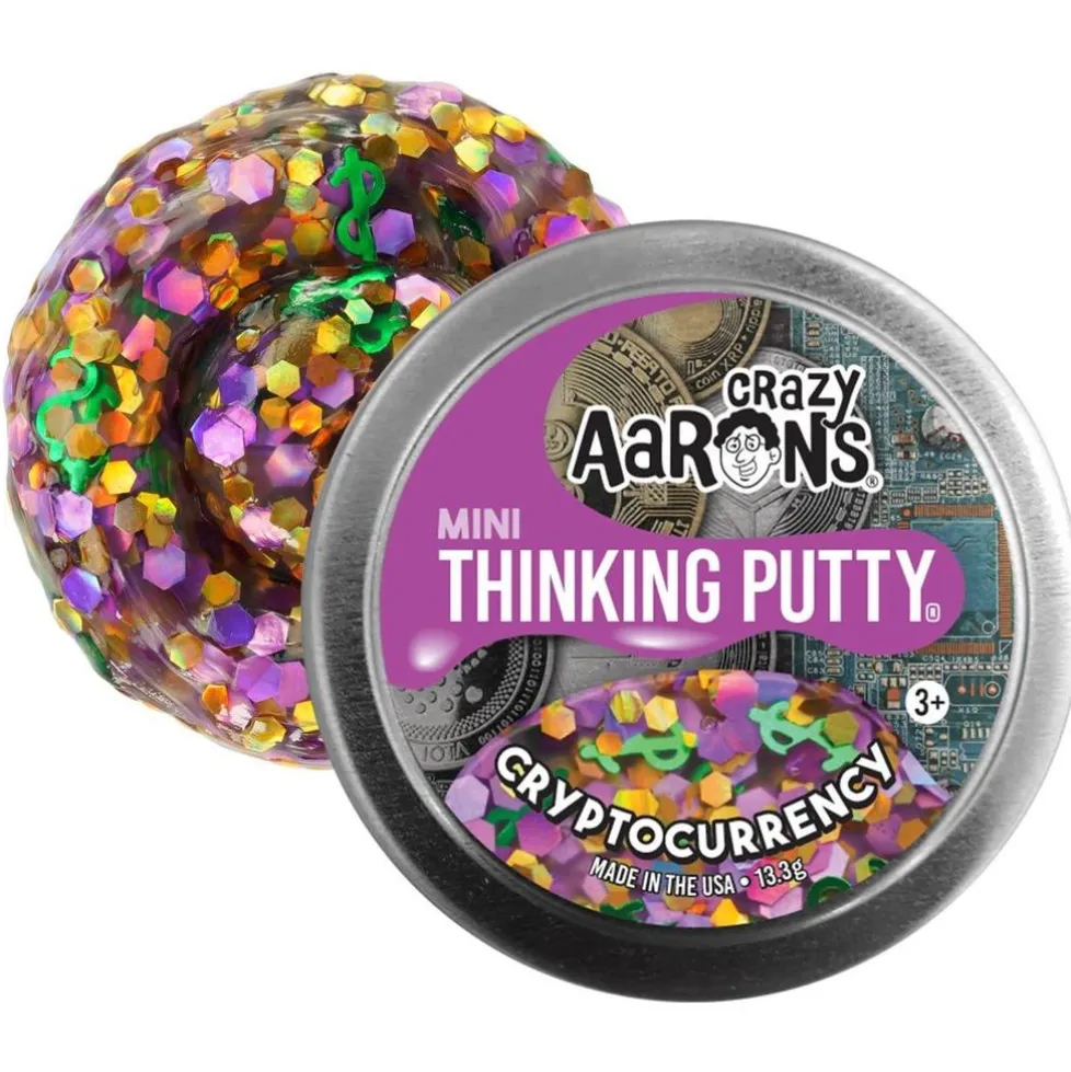 Crazy Aaron's® Thinking Putty® Mini Trendsetter - Cryptocurrency - Discontinued
