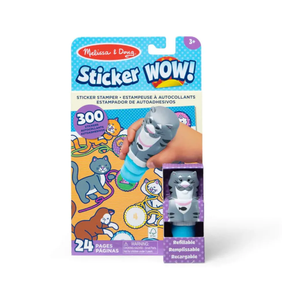 Melissa & Doug® Sticker WOW!® Activity Pad & Sticker Stamper - Cat