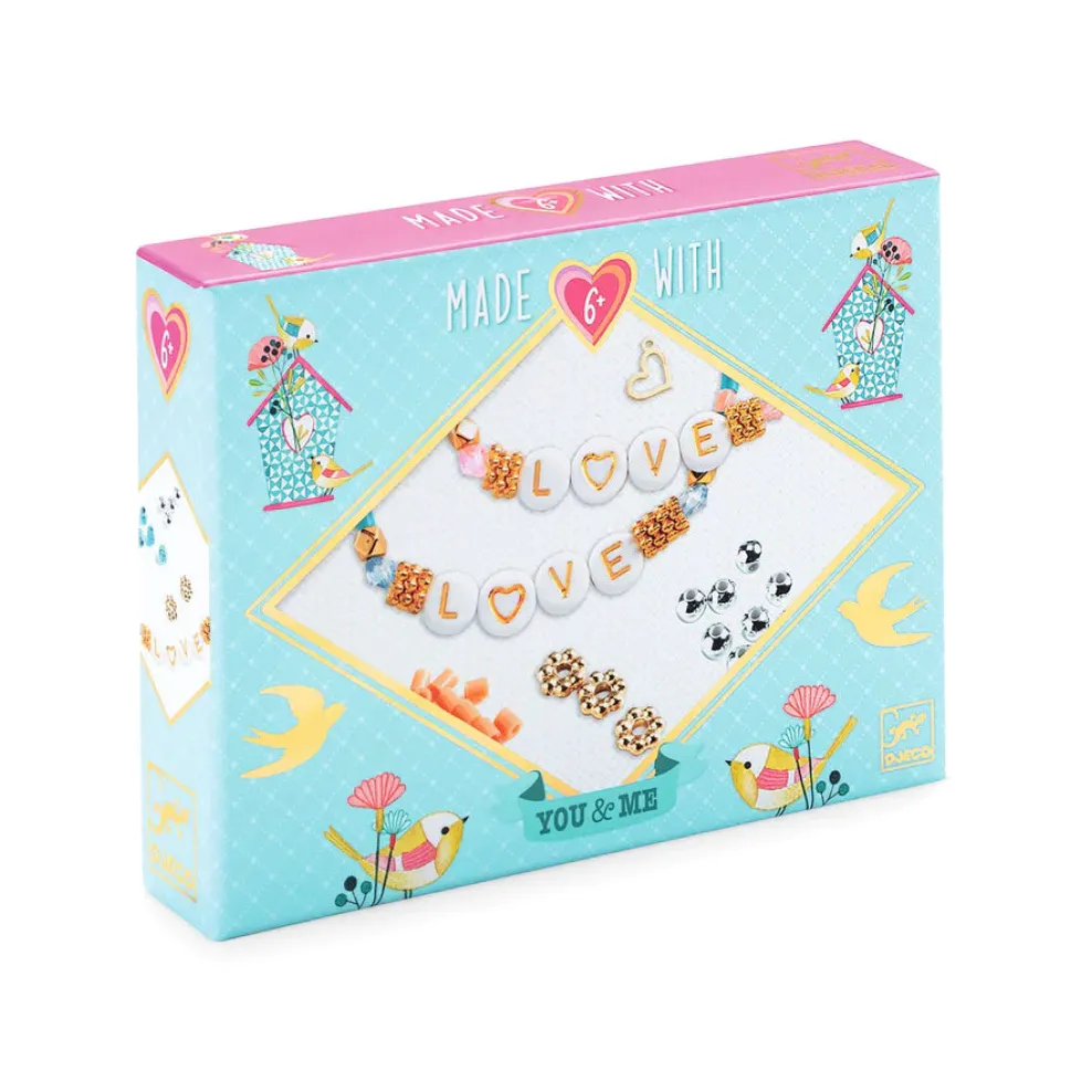 Djeco You & Me Jewelry Kit: Love Letters Beads & Jewelry