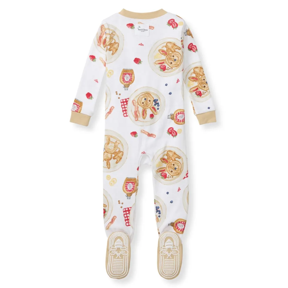 Burt's Bees Organic Baby One-Piece Sleeper Easter Breakfast