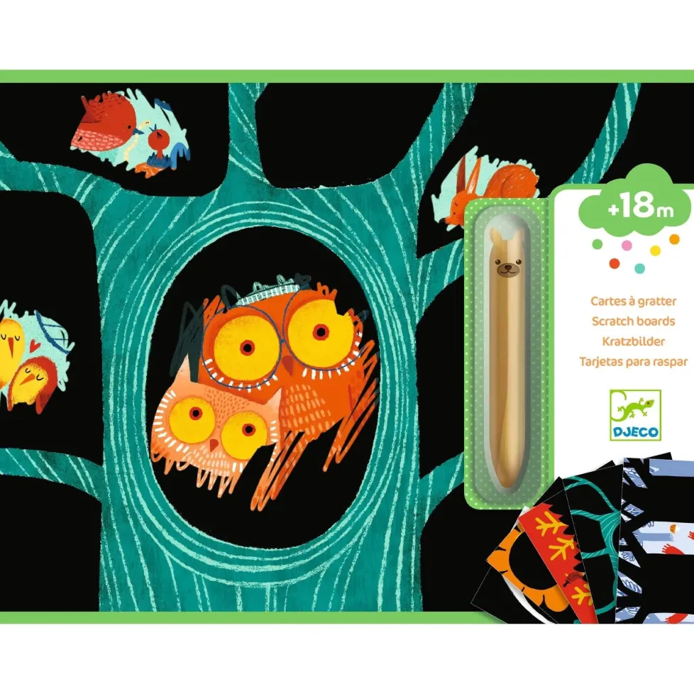 Djeco Scratch Cards Activity: Learning about Animals