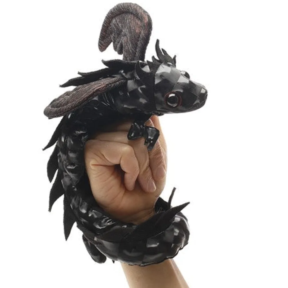 Folkmanis® Wristlet Finger Puppet: Midnight Dragon
