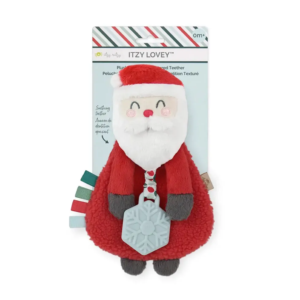 Itzy Ritzy Itzy Lovey™ Holiday Santa Plush + Teether Toy
