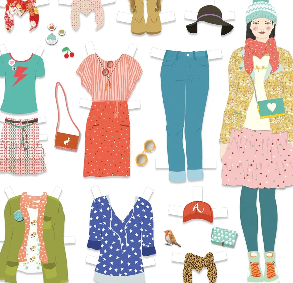Djeco Paper Dolls: Fashion Dressing Room