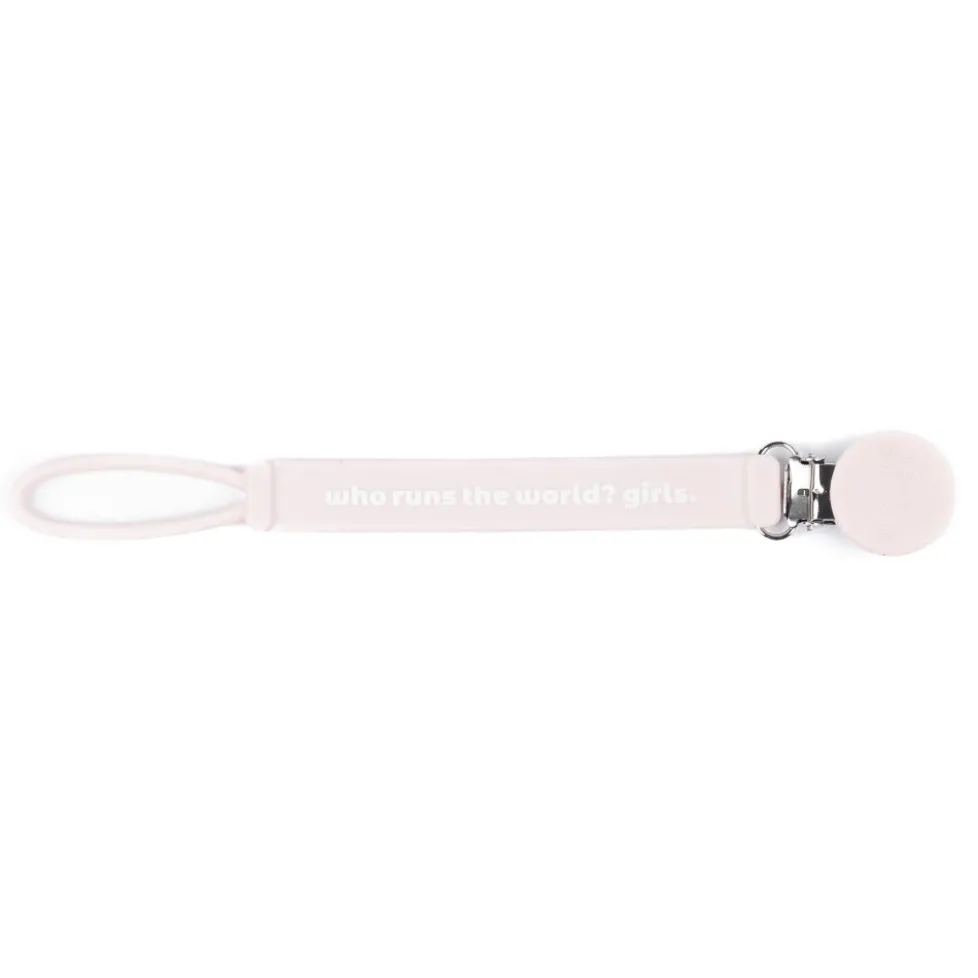 Bella Tunno Pacifier Clip: Who Runs the World Girls