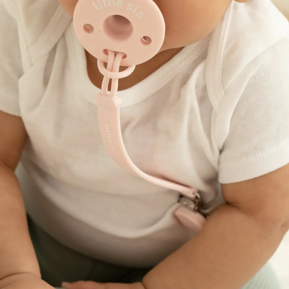 Bella Tunno Pacifier Clip: Who Runs the World Girls