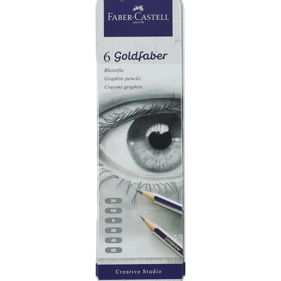 Faber-Castell Graphite Pencils Tin of 6