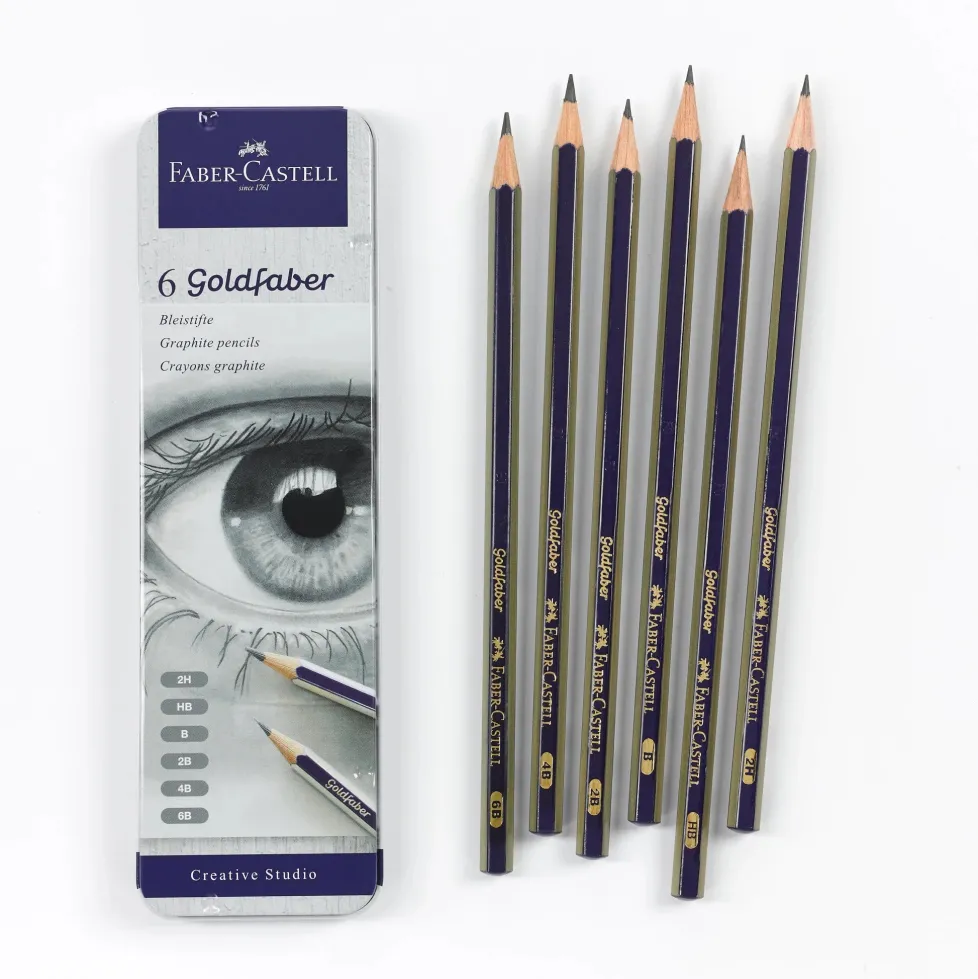 Faber-Castell Graphite Pencils Tin of 6